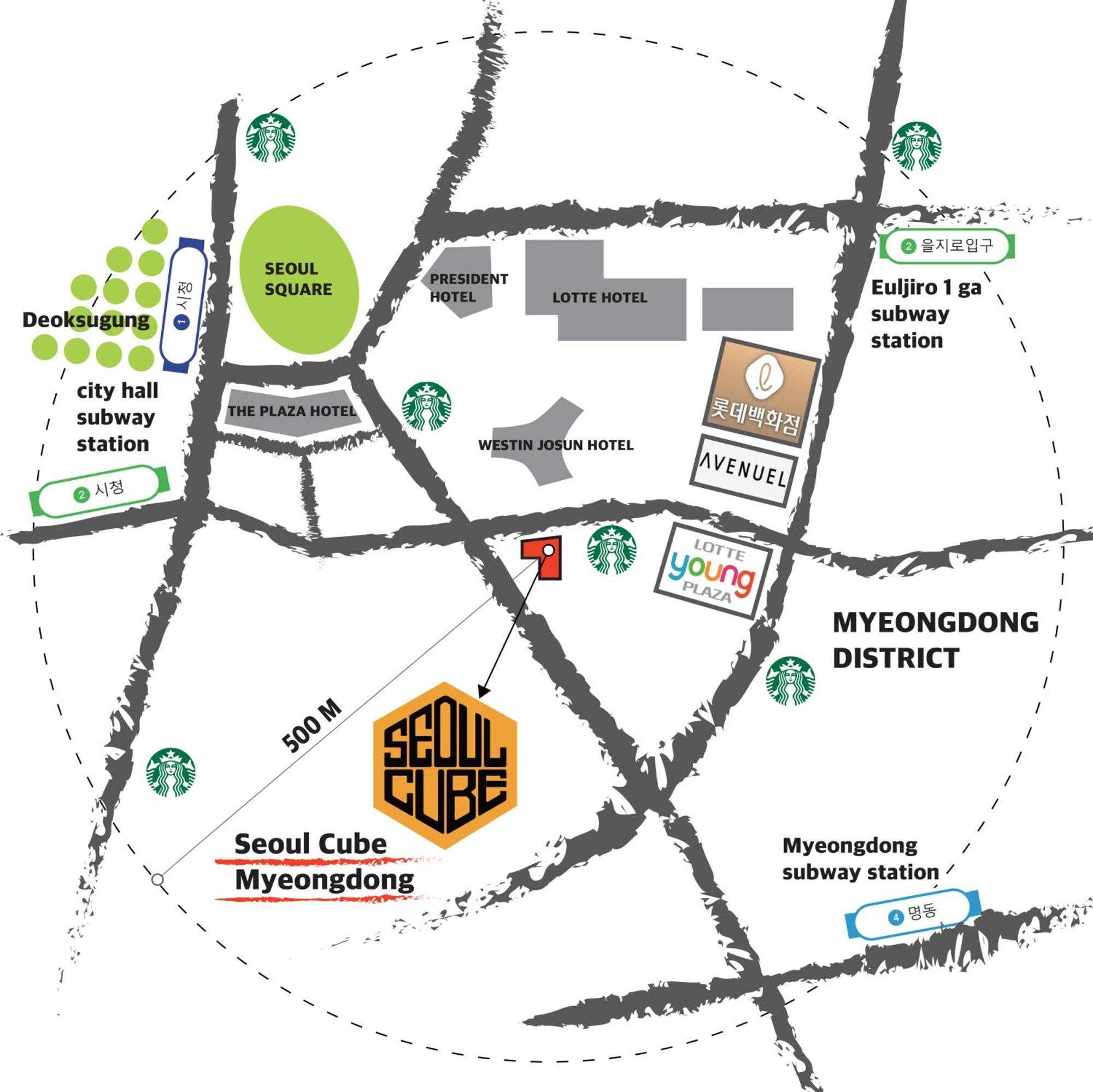 Seoul Cube Myeongdong Hotel ภายนอก รูปภาพ